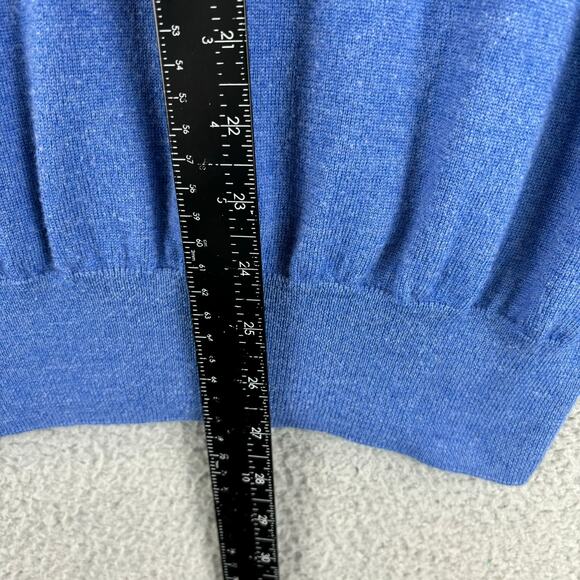 Peter Millar Sweater XL Blue Golf Silk Merino Wool Blend Classic Fit Crown Soft - Picture 8 of 10